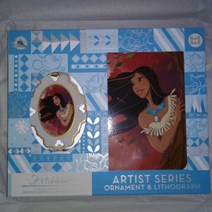 Rare Pocahontas Artist Series Sketchbook Ornament